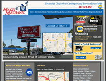 Tablet Screenshot of magicmechanic.net